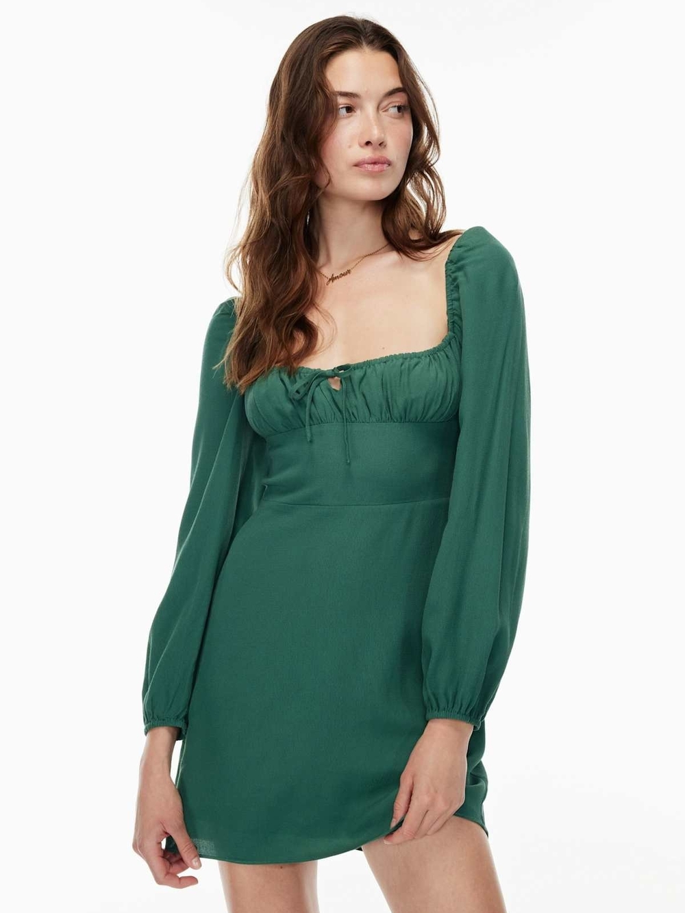 Cottagecore Coquette Whimsy Fall Feminine Aritzia Sunday Best Mini Dress XS